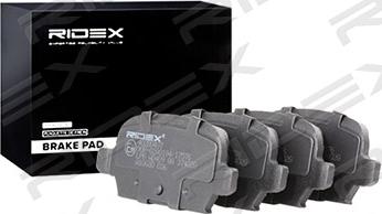 RIDEX 402B0437 - Комплект спирачно феродо, дискови спирачки vvparts.bg
