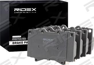 RIDEX 402B0594 - Комплект спирачно феродо, дискови спирачки vvparts.bg
