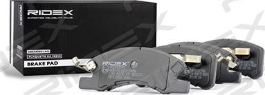 RIDEX 402B0595 - Комплект спирачно феродо, дискови спирачки vvparts.bg