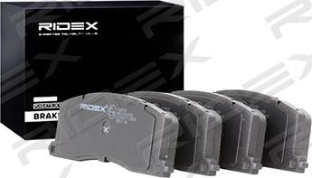 RIDEX 402B0593 - Комплект спирачно феродо, дискови спирачки vvparts.bg