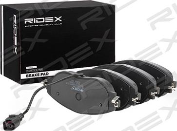 RIDEX 402B0549 - Комплект спирачно феродо, дискови спирачки vvparts.bg
