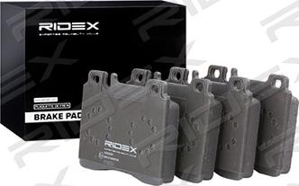 RIDEX 402B0547 - Комплект спирачно феродо, дискови спирачки vvparts.bg