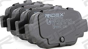 RIDEX 402B0558 - Комплект спирачно феродо, дискови спирачки vvparts.bg