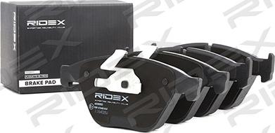 RIDEX 402B0553 - Комплект спирачно феродо, дискови спирачки vvparts.bg