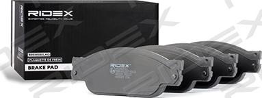 RIDEX 402B0516 - Комплект спирачно феродо, дискови спирачки vvparts.bg