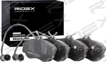 RIDEX 402B0518 - Комплект спирачно феродо, дискови спирачки vvparts.bg