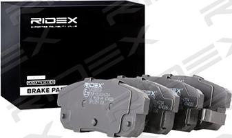 RIDEX 402B0539 - Комплект спирачно феродо, дискови спирачки vvparts.bg