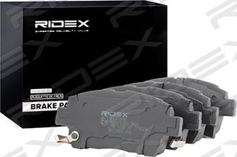 RIDEX 402B0698 - Комплект спирачно феродо, дискови спирачки vvparts.bg
