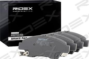 RIDEX 402B0649 - Комплект спирачно феродо, дискови спирачки vvparts.bg