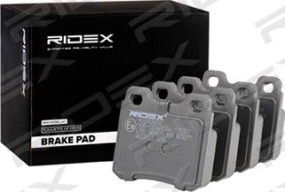 RIDEX 402B0652 - Комплект спирачно феродо, дискови спирачки vvparts.bg