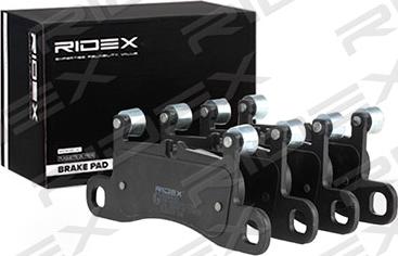 RIDEX 402B0618 - Комплект спирачно феродо, дискови спирачки vvparts.bg