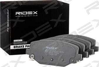 RIDEX 402B0638 - Комплект спирачно феродо, дискови спирачки vvparts.bg
