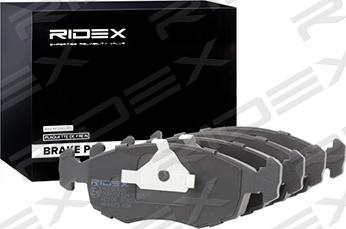 RIDEX 402B0626 - Комплект спирачно феродо, дискови спирачки vvparts.bg