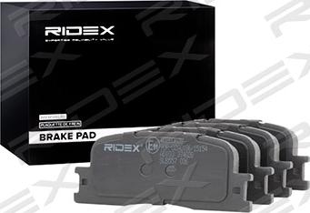 RIDEX 402B0628 - Комплект спирачно феродо, дискови спирачки vvparts.bg