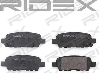 RIDEX 402B0054 - Комплект спирачно феродо, дискови спирачки vvparts.bg