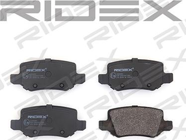 RIDEX 402B0064 - Комплект спирачно феродо, дискови спирачки vvparts.bg