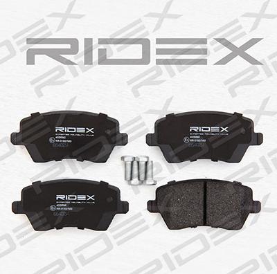 RIDEX 402B0062 - Комплект спирачно феродо, дискови спирачки vvparts.bg