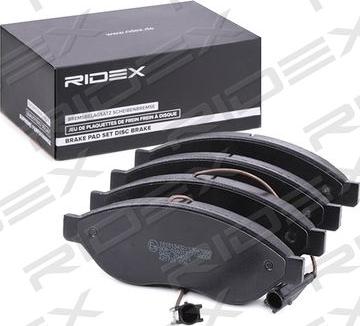 RIDEX 402B0003 - Комплект спирачно феродо, дискови спирачки vvparts.bg