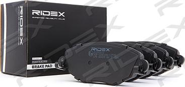 RIDEX 402B0018 - Комплект спирачно феродо, дискови спирачки vvparts.bg