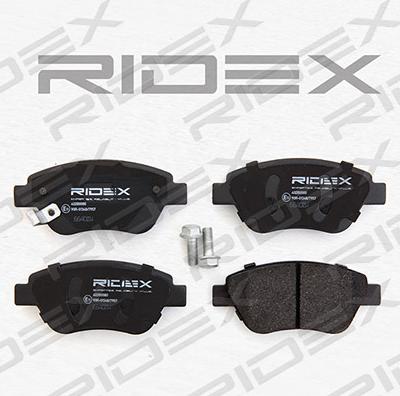 RIDEX 402B0080 - Комплект спирачно феродо, дискови спирачки vvparts.bg