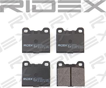 RIDEX 402B0082 - Комплект спирачно феродо, дискови спирачки vvparts.bg