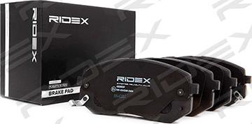 RIDEX 402B0039 - Комплект спирачно феродо, дискови спирачки vvparts.bg