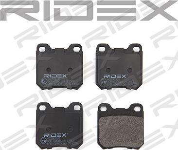 RIDEX 402B0038 - Комплект спирачно феродо, дискови спирачки vvparts.bg