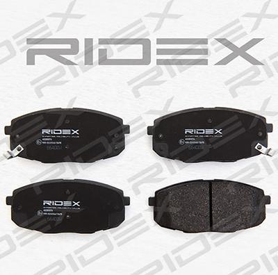 RIDEX 402B0076 - Комплект спирачно феродо, дискови спирачки vvparts.bg