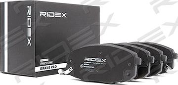 RIDEX 402B0076 - Комплект спирачно феродо, дискови спирачки vvparts.bg