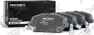 RIDEX 402B0152 - Комплект спирачно феродо, дискови спирачки vvparts.bg