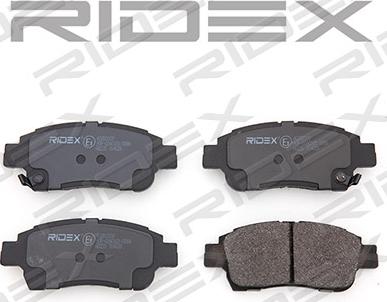 RIDEX 402B0109 - Комплект спирачно феродо, дискови спирачки vvparts.bg