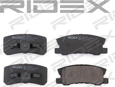 RIDEX 402B0101 - Комплект спирачно феродо, дискови спирачки vvparts.bg