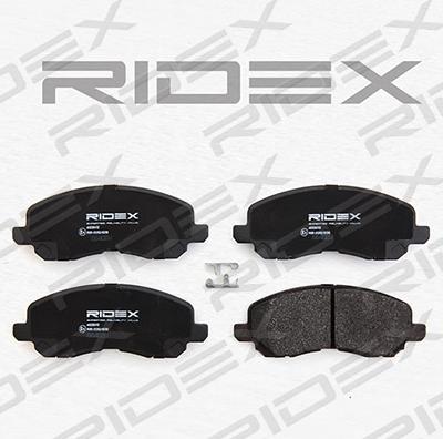 RIDEX 402B0112 - Комплект спирачно феродо, дискови спирачки vvparts.bg