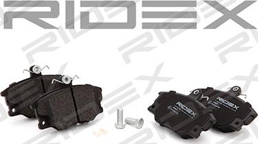 RIDEX 402B0117 - Комплект спирачно феродо, дискови спирачки vvparts.bg