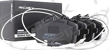 RIDEX 402B0123 - Комплект спирачно феродо, дискови спирачки vvparts.bg
