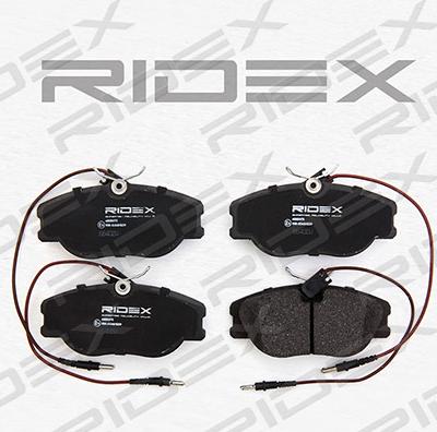 RIDEX 402B0175 - Комплект спирачно феродо, дискови спирачки vvparts.bg