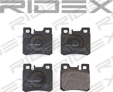 RIDEX 402B0171 - Комплект спирачно феродо, дискови спирачки vvparts.bg