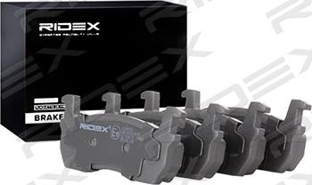RIDEX 402B0856 - Комплект спирачно феродо, дискови спирачки vvparts.bg