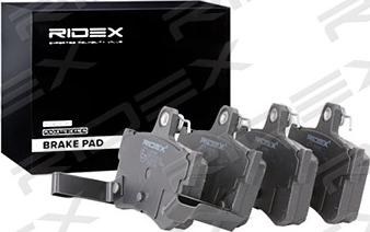 RIDEX 402B0860 - Комплект спирачно феродо, дискови спирачки vvparts.bg