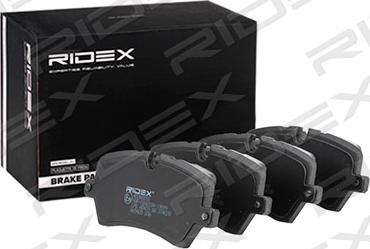 RIDEX 402B0818 - Комплект спирачно феродо, дискови спирачки vvparts.bg