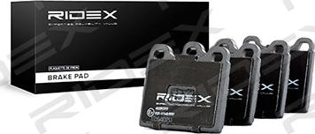RIDEX 402B0393 - Комплект спирачно феродо, дискови спирачки vvparts.bg
