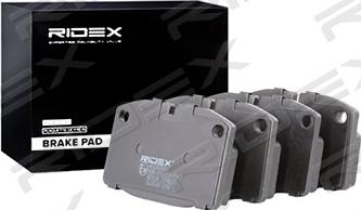 RIDEX 402B0340 - Комплект спирачно феродо, дискови спирачки vvparts.bg