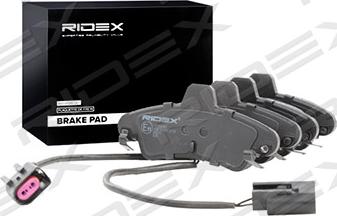 RIDEX 402B0360 - Комплект спирачно феродо, дискови спирачки vvparts.bg