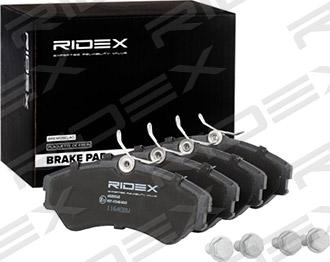 RIDEX 402B0362 - Комплект спирачно феродо, дискови спирачки vvparts.bg