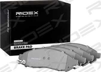 RIDEX 402B0303 - Комплект спирачно феродо, дискови спирачки vvparts.bg