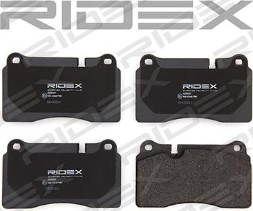 RIDEX 402B0311 - Комплект спирачно феродо, дискови спирачки vvparts.bg