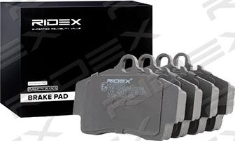 RIDEX 402B0331 - Комплект спирачно феродо, дискови спирачки vvparts.bg