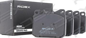 RIDEX 402B0332 - Комплект спирачно феродо, дискови спирачки vvparts.bg