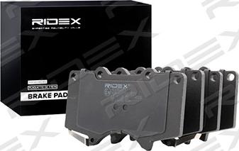 RIDEX 402B0377 - Комплект спирачно феродо, дискови спирачки vvparts.bg