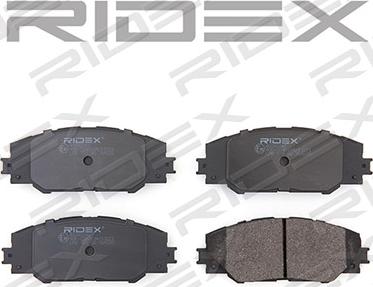RIDEX 402B0241 - Комплект спирачно феродо, дискови спирачки vvparts.bg